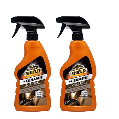 2 x ARMOR ALL Shield +Ceramic Leather Cleaner Spray 500ml