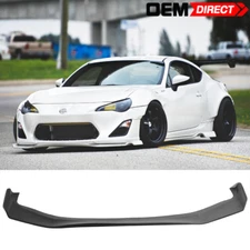 Fits 13-16 Scion FRS GR Style Front Bumper Lip Splitter Unpainted Black PU