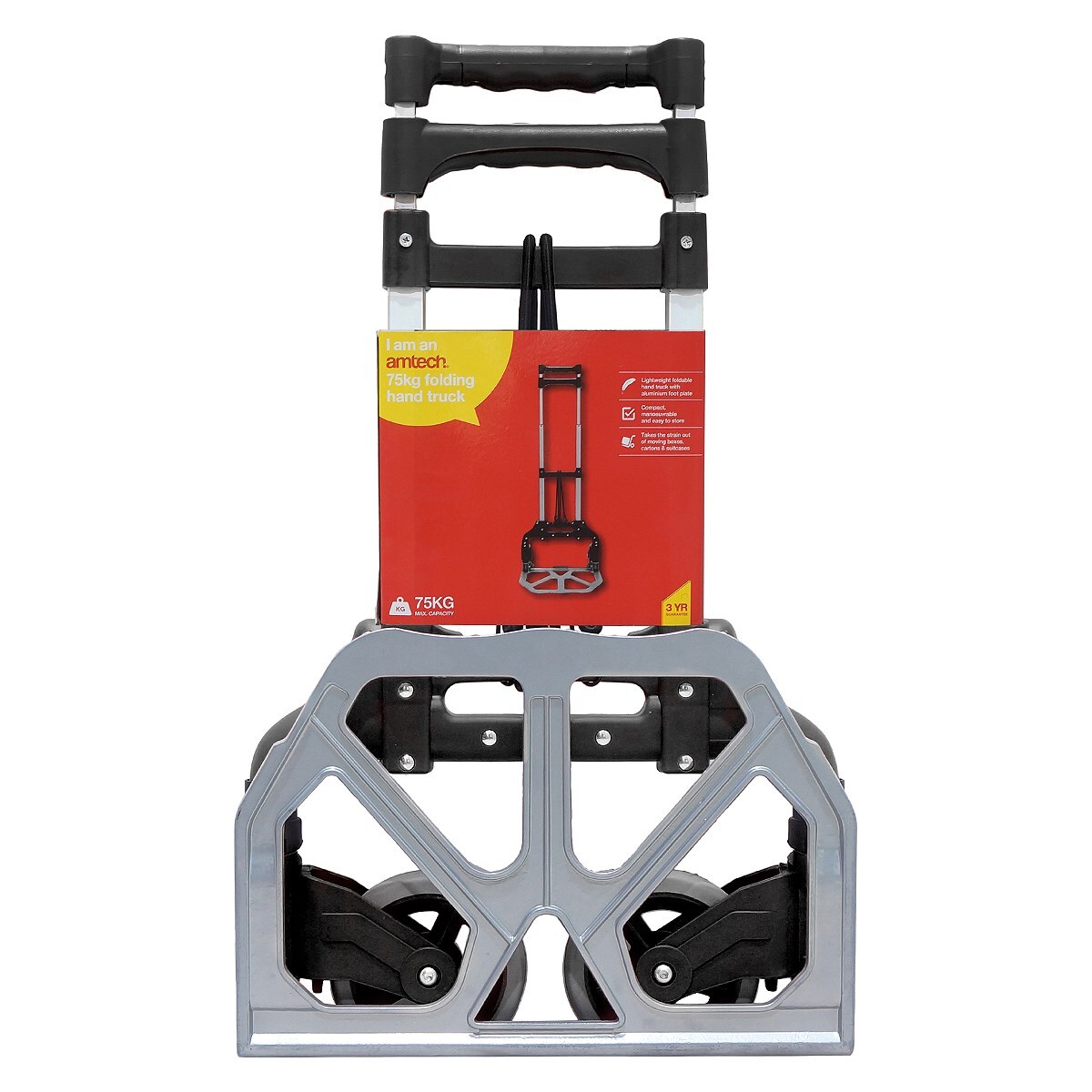 75kg Portable Aluminium Folding Heavy Duty Sack Truck Transport Trolley Cart