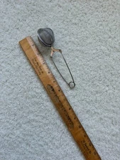 Stainless Steel Pincer Infuser Fine Mesh Tea Strainer Ball Shape w/ Handle 6.25"