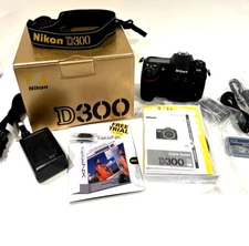 Nikon D300 Digital DSLR Camera Body W/ Battery, Charge, Etc. - Fully Tested