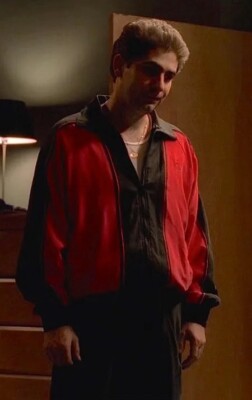 The Sopranos Christopher Moltisanti s Inspired Tracksuit in Red & Black For Men