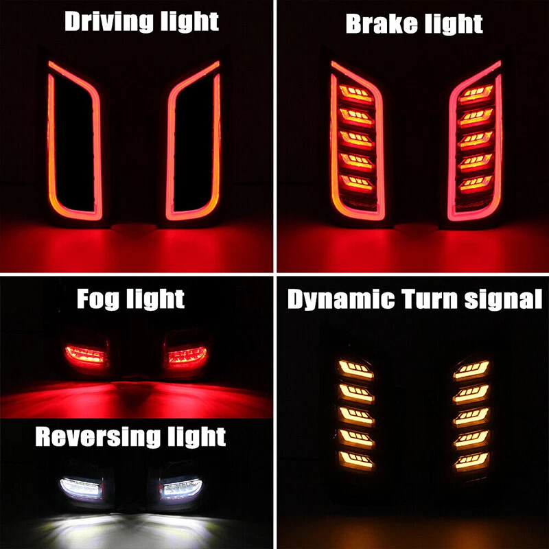 Pair Smoked For Mercedes Benz VITO Metris W447 2016-2023 LED Brake Tail Lights Foto 4 de 4