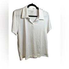 NWT NOBULL Women s White Athletic Moisture Wicking Polo CrossFit - Size Large