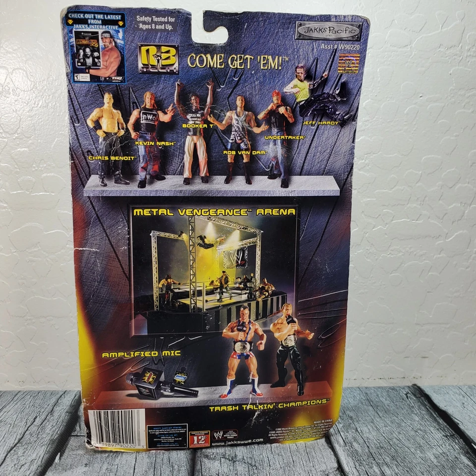 Figura de acción Jakks Pacific WWE R3 Tech Booker T 7" Raw 2002 de colección nueva Foto 4 de 4