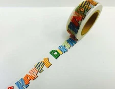 Happy Birthday Washi Tape Papercraft  Planner Supply  journal card making DIY