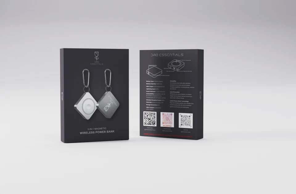 Banco de alimentación inalámbrico magnético 3 en 1 cargador Magsafe para iPhone 16 15 14 Pro Max Foto 2 de 4