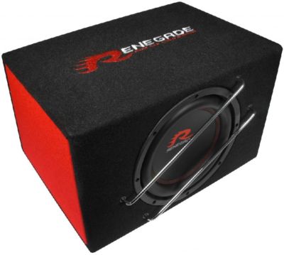 Renegade RXV1000A Aktive 25cm Bassreflex Box 400 Watt Aktiv-Bassreflex Subwoofer