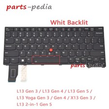New for Lenovo Thinkpad L13 Gen 3 Gen 4 L13 Yoga Gen 3 Gen 4 US Keyboard Backlit