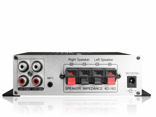 Technical Pro Mini Mic Mixing Amplifier MA2020 Class-T 12 volts DC or 110/120AC - Picture 2 of 2