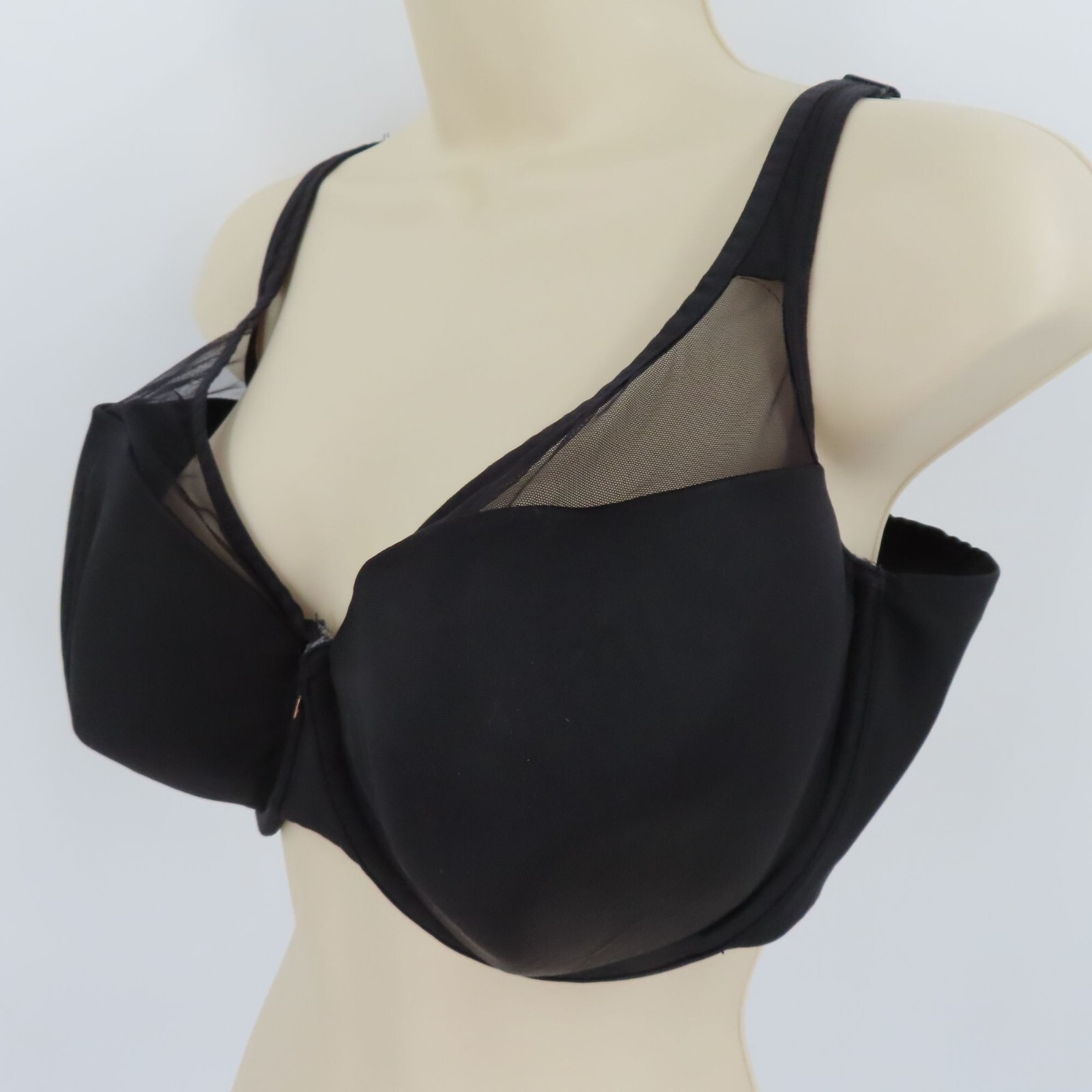 Cacique 42DD Bra Solid Black Charm Underwire Line… - image 4