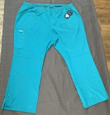 Cherokee Workwear Women s Scrub Pants Teal 4XL 4 Pockets New W/Tags