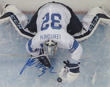 Team Finland Kari Lehtonen Signed Autographed 8x10 NHL Photo COA A