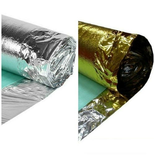 3mm Comfort Gold Silver Foil Underlay Laminate Wood Flooring7.5m 10m 15m 30m 45m - Picture 1 of 7