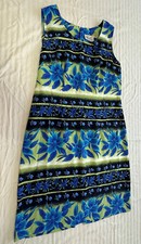  KATHIE LEE WOMENS SLEEVELESS UNLINED FLORAL DRESS SIZE 10