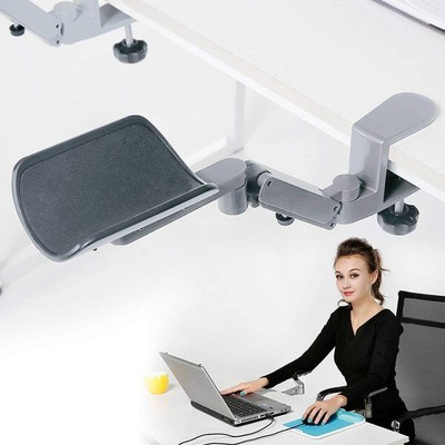 Support Mouse Computer Bracket Arm Wrist Hand Rest Desk Armrest