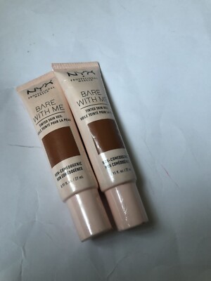 NYX Professional Makeup Bare With Me Tinted Skin Veil Lot Of 2 Tubes -
