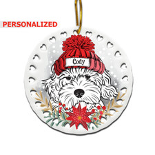 PERSONALIZED-Golden-doodle Ornament- Christmas Tree Ornament