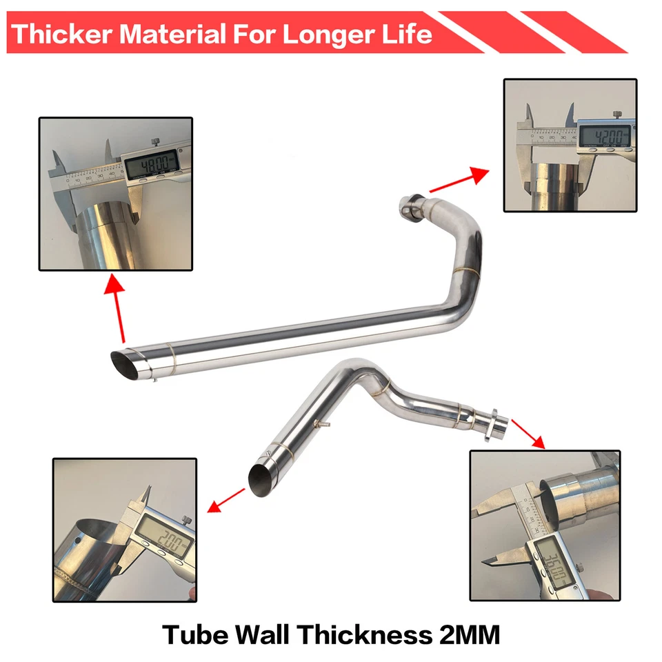 Shortshots Staggered Exhaust Pipes System For Honda Shadow Aero 750 Spirit 750 Foto 4 de 4