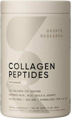 Sports Research Collagen Peptides for Women & Men - Hydrolyzed Type
