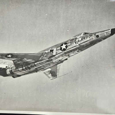 1950s US Air Force McDonnell F-101 Voodoo Plane In Flight Vintage