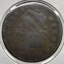 1810/09 Classic Head Large Cent Good Details Scratch