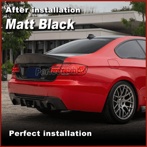 For BMW 3Series E92 E93 335i M Tech 2008-11 Matt Black Rear Bumper Diffuser Lip - Picture 4 of 13
