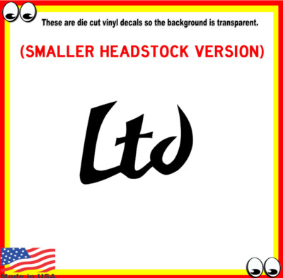 LTD Guitar Headstock Vinyl Cut Decal Sticker Logo For Guitar Restoration