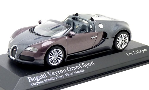 Minichamps 400 110830 - Bugatti EB 16.4 Veyron Grand Sport grau - PKW 1:43 - Bild 1 von 4