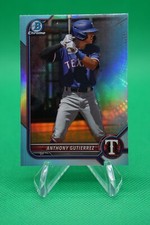 2022 Bowman Draft Base Chrome Sky Blue Refractor #BDC-110 Anthony Gutierrez GS1