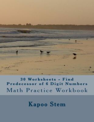 30 Worksheets - Find Predecessor Of 6 Digit Numbers: Math Practice Workbook