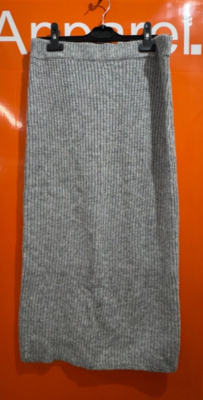ASOS Grey Knit Midi Skirt, Size 12, Brand New, sf UK