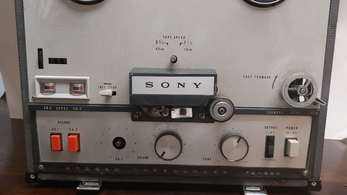 Sony TC-200 Stereo Tapecorder Player Reel to Reel Tape Deck no