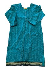 Janvi Indian Traditional Teal Blue Kurta Costume Women  s XXL