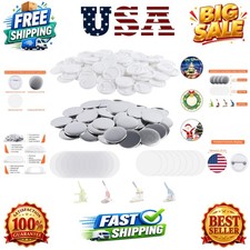 200 Sets 58mm/2.25 inch Button Maker Supplies, Pin Back Button Parts for Butt...