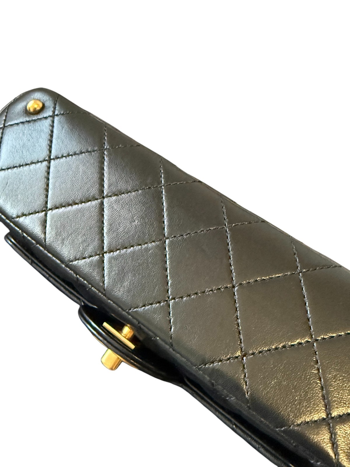Chanel 25 Rectangular Top Handle Flap Mini Black … - image 11