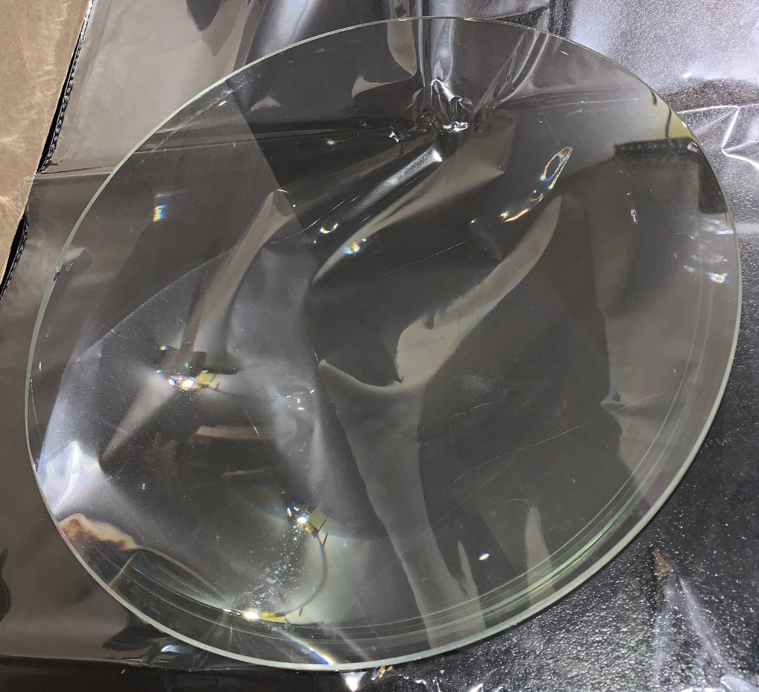 10" Dia x 20" FL Plano Convex PCX Crown Glass Optical Lens 254mm 508mm Large