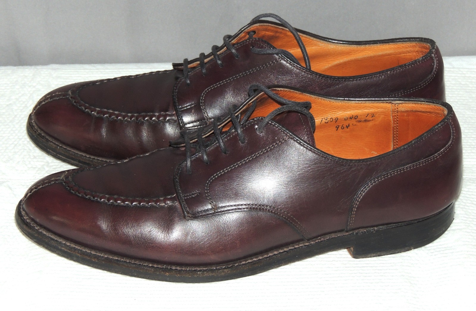 Alden 964 Burgundy Calfskin Norwegian Front Blucher | Alden Model