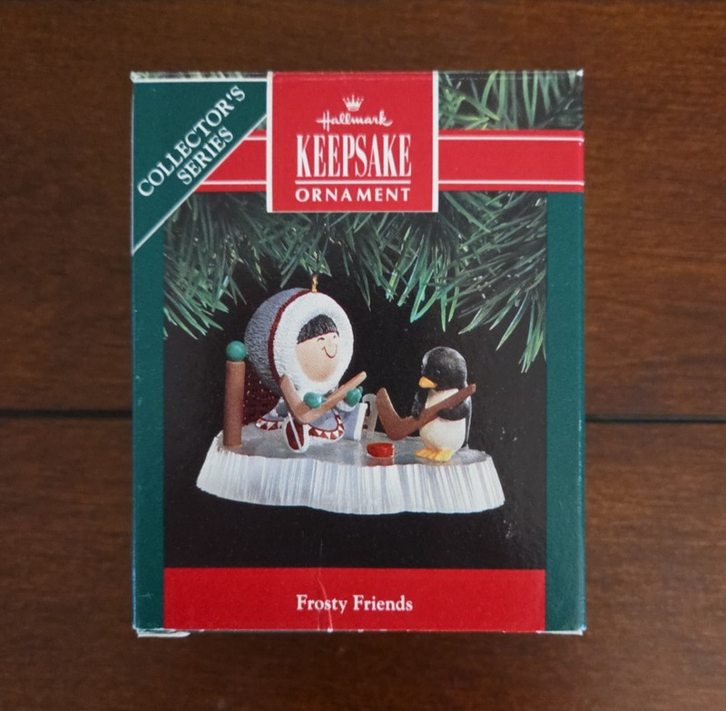 Vintage Hallmark Frosty Friends 1991 #12 in series w/ box and tag