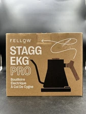 Stagg EKG Pro Electric Gooseneck Kettle - Pour-Over Coffee and Tea Black Brown