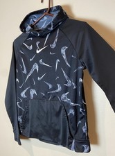 Nike Big Kids sz XL Lightweight Black Hoodie CU8982 19"x23" 