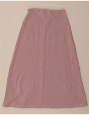 Gonna donna Zara maglia linea A piccola W26 rosa poliestere UH08