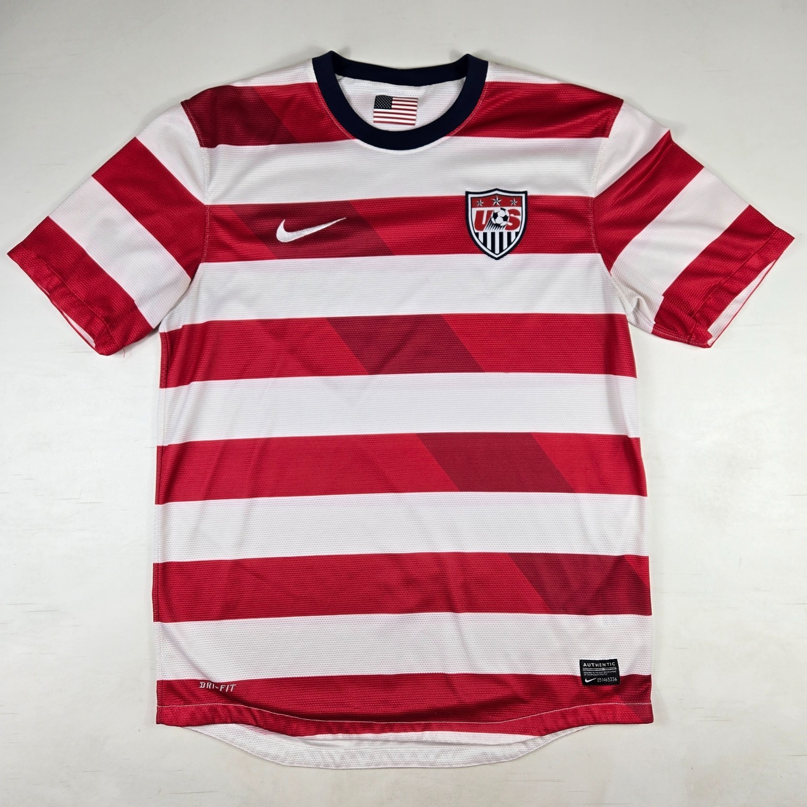 2012 USA USMNT Home Waldo Nike Soccer Nike Jersey Medium World Cup US Stripes