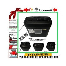🛑 BONSAII Micro Cut ➕ BROYEUR DE PAPIER carte POUBELLE machine panier à papier