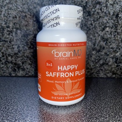 BrainMD Happy Saffron Plus Capsules 90ct Saffron Flower Extract