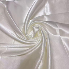 Satin Fabric by the Yard, Satin Fabric Silky Shiny Smoothcloth Fabric Bridal S