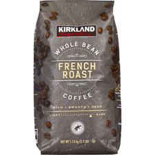 Kirkland Signature French Roast Whole Bean Coffee Dark Arabica 2.5 lb Bag Kosher