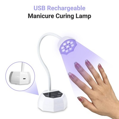 Lotus Design Nail Lamp with Convenient Timed Modes Perfect for Home or Salon