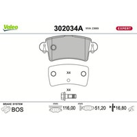 Valeo BremsbelÄGe Satz Hinten Passend FüR Nissan Interstar Opel Movano Renault M