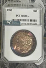 1896 Morgan Dollar  TONED PCI SLABBED 65 MINT STATE